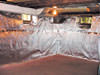 radiant heat barrier with vapor barrier for basement walls ready for finishing in New Rochelle, White Plains, Yonkers
